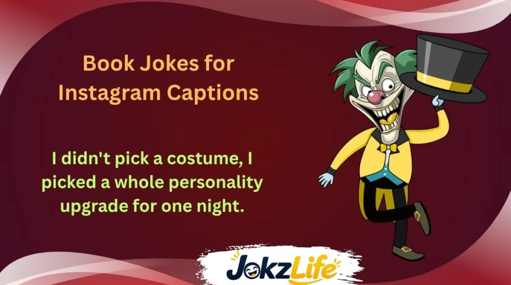 Book Jokes for Instagram Captions